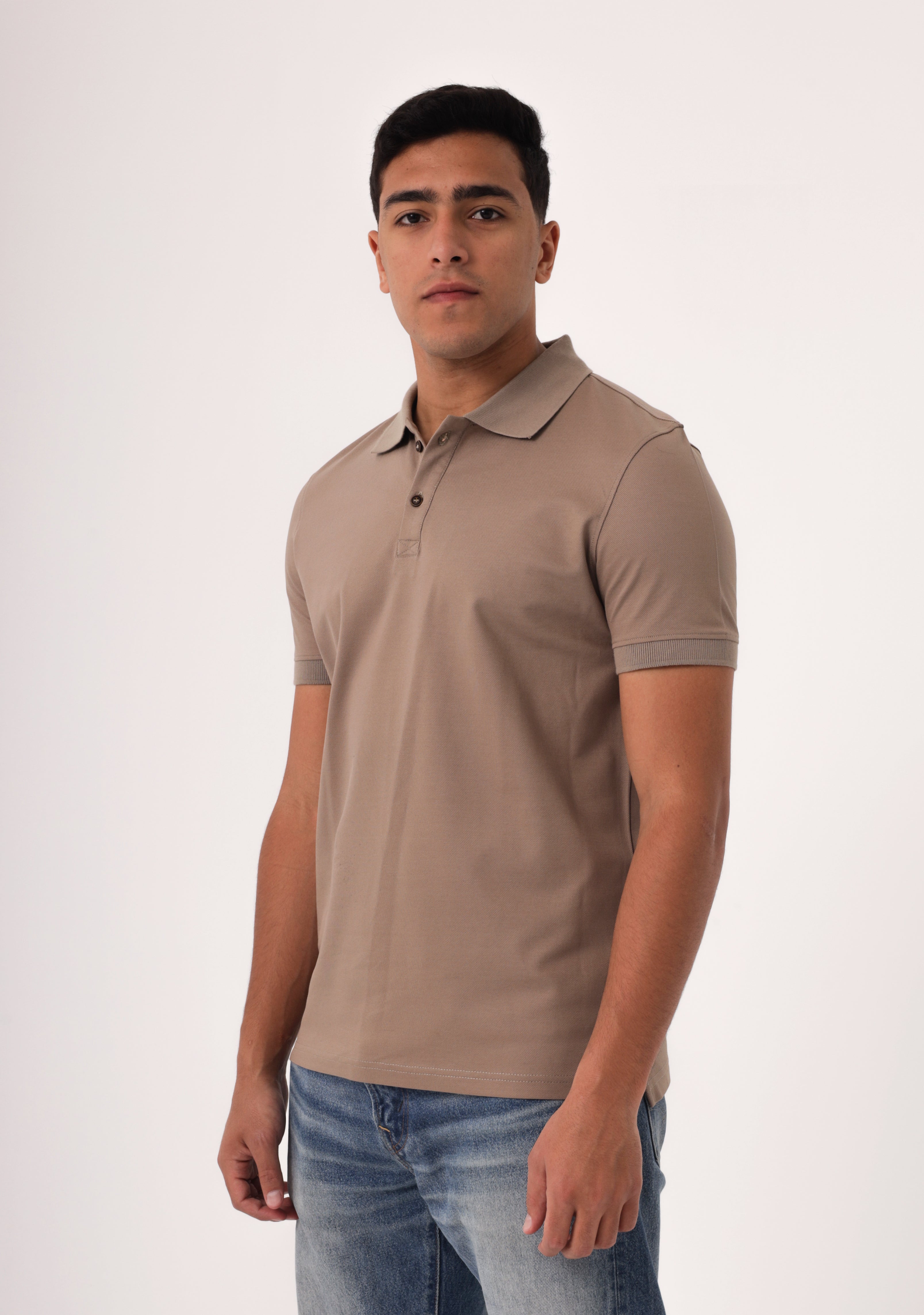 Brownish Beige Polo Shirt