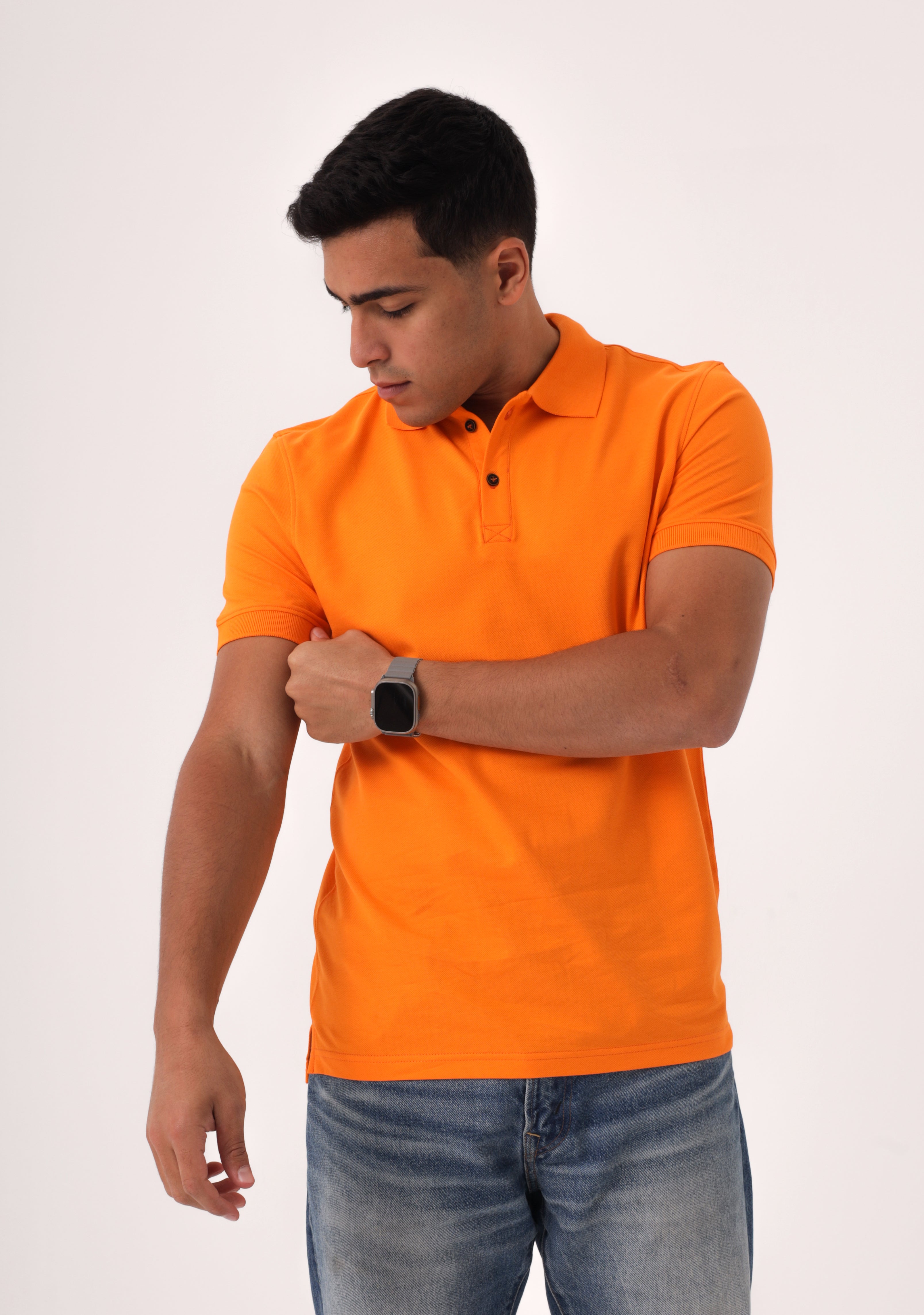 Bright Orange Polo Shirt