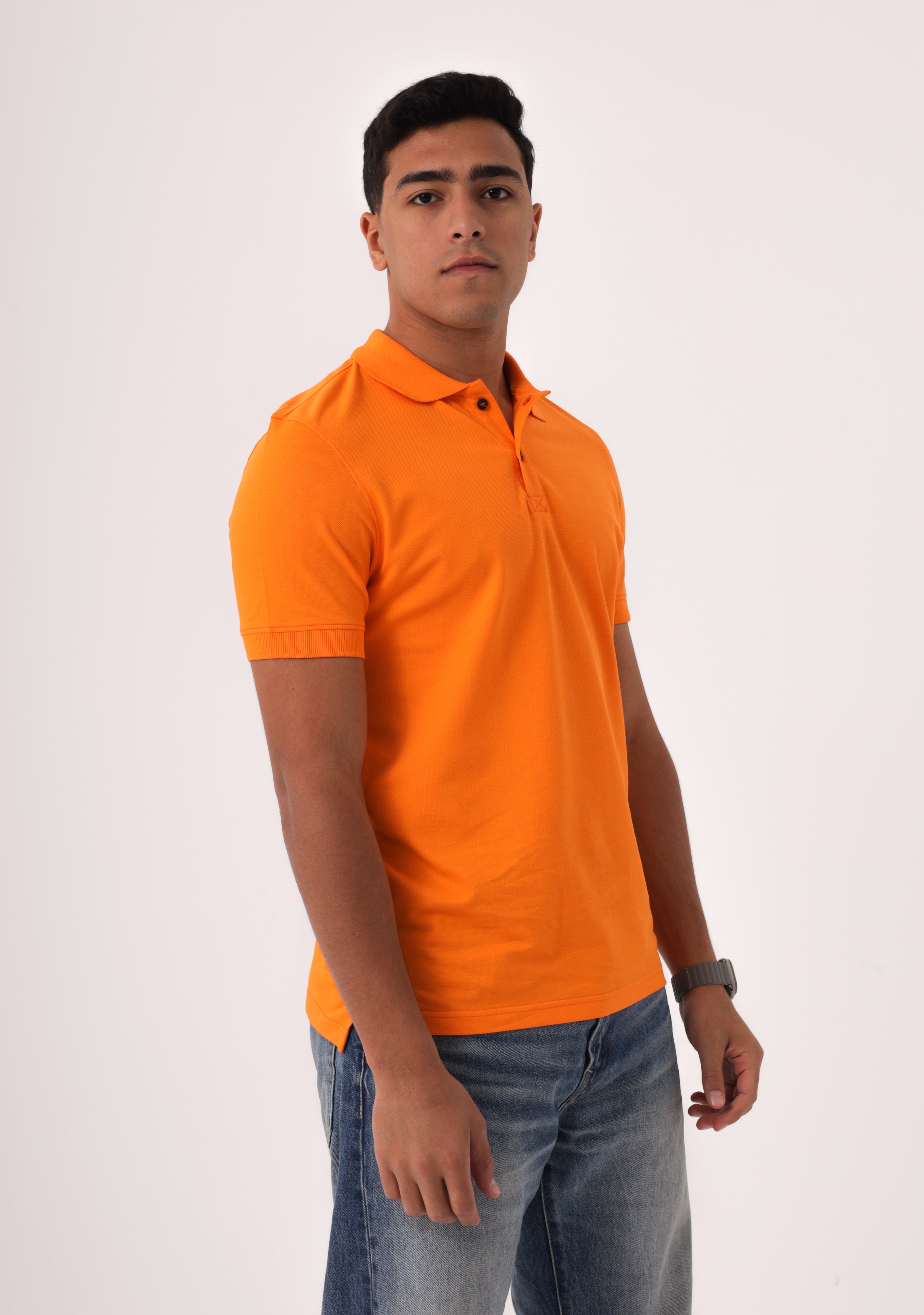 Bright Orange Polo Shirt