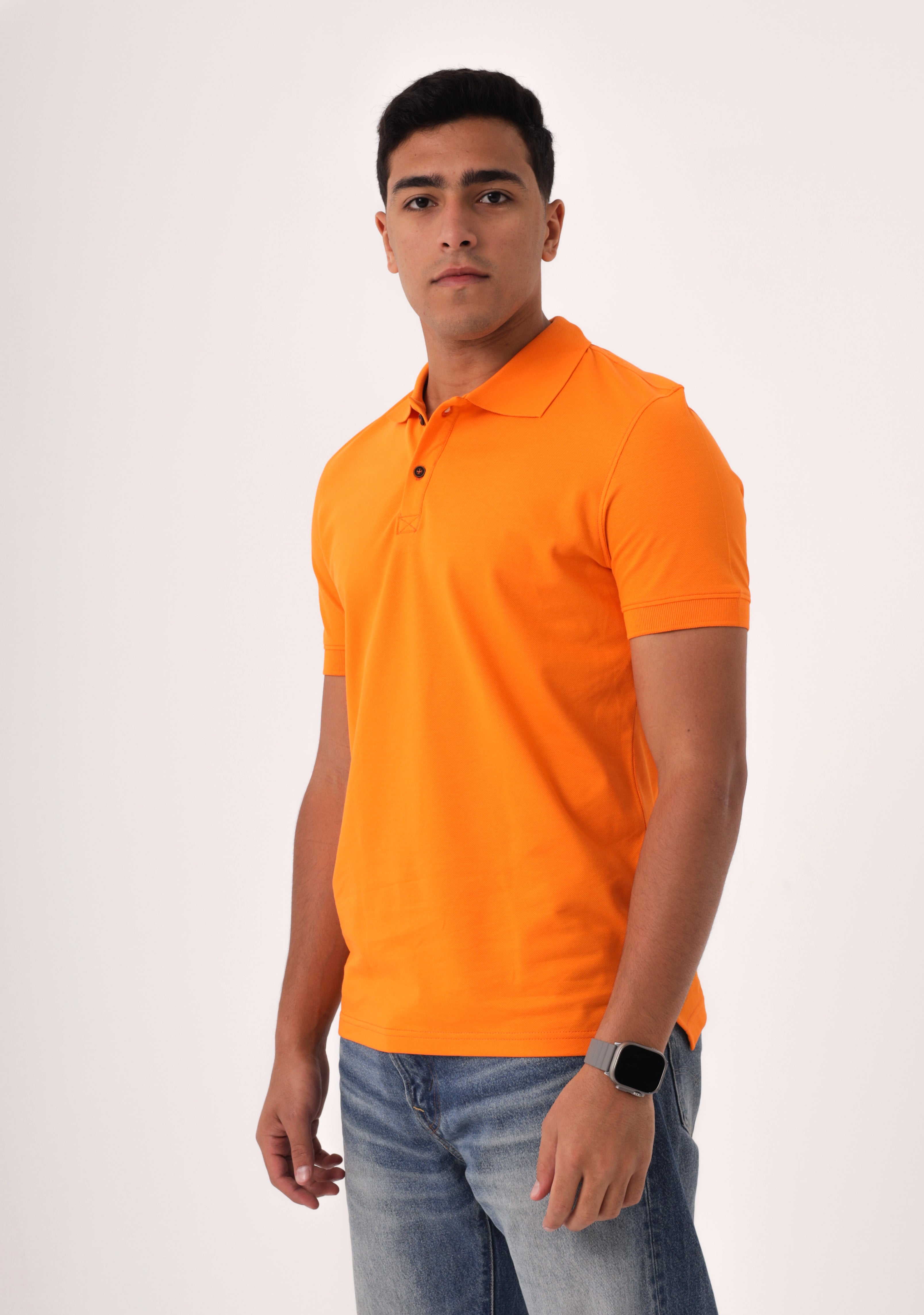 Bright Orange Polo Shirt