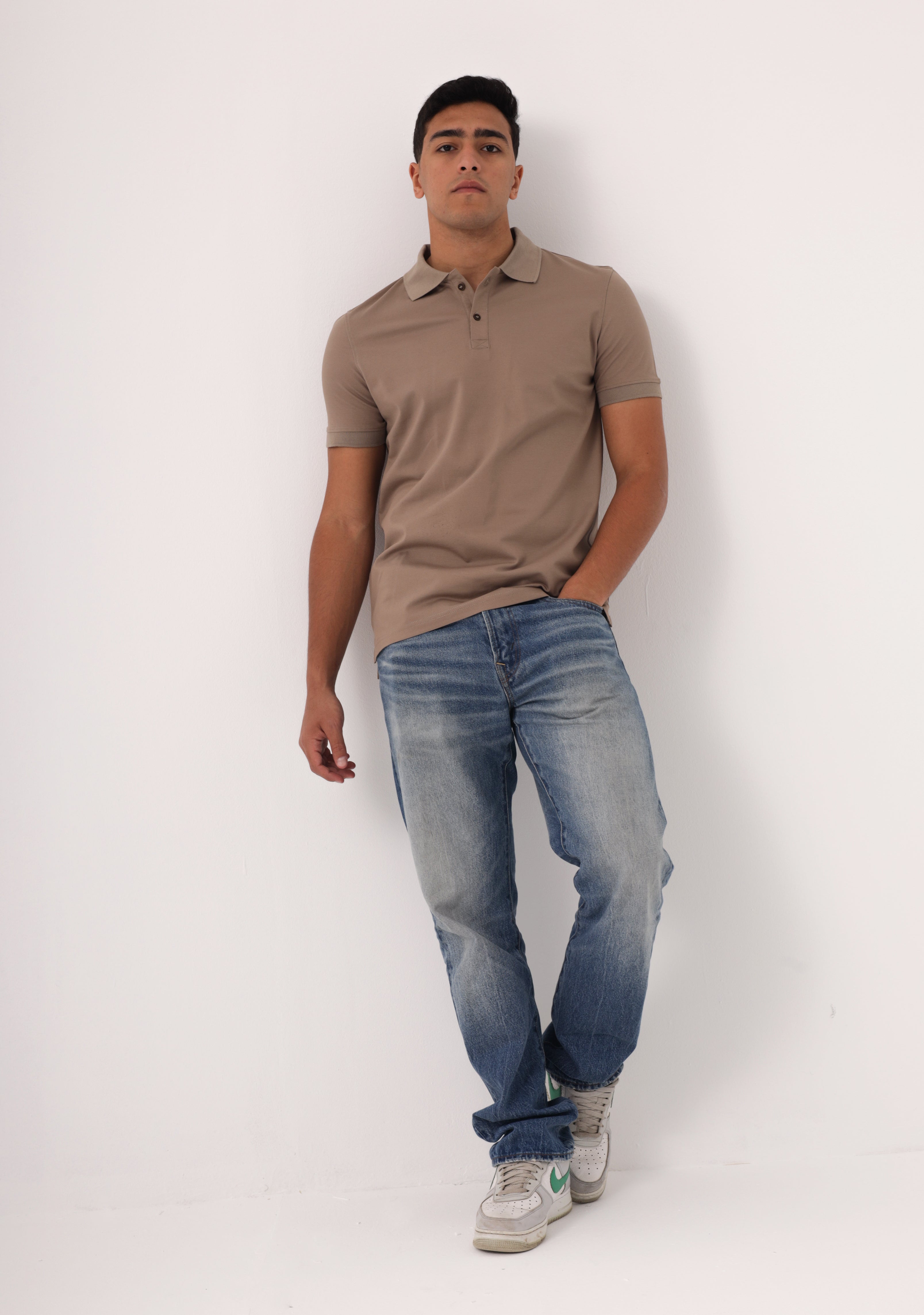 Brownish Beige Polo Shirt